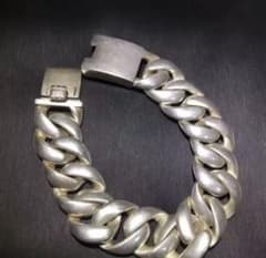 メキシカンシルバーチェーンブレスレット 喜平チェーン 重さ63g 長さ 