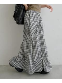 <Kastane> フラワータックロングスカートのサムネイル