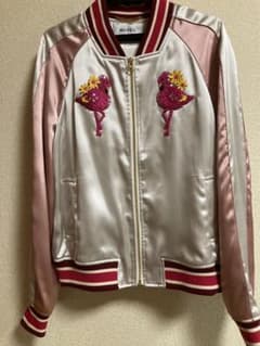 MUVEIL フラミンゴ　スカジャン【美品】のサムネイル
