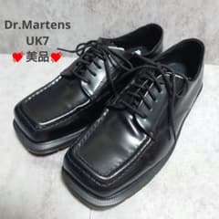 Dr.Martens DURROW 5ホール スクエアトゥ UK7 黒