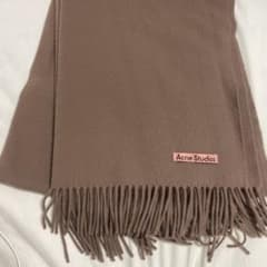 Acne Studios マフラー CA0102 茶色 フリンジウールスカーフのサムネイル