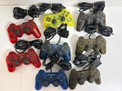 PS2 コントローラー デュアルショック スケルトン 8個 ジャンク まとめ売りのサムネイル