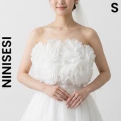 大人気】 NINISESI 3Dフラワー ビスチェトップス/ホワイト - メルカリ