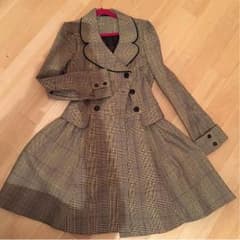 値下げ！sale！TOPSHOP グレンチェック トレンチコート 梨花着のサムネイル