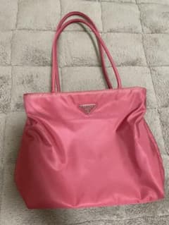 【値下げ】プラダ　PRADA トートバッグ　ピンクのサムネイル