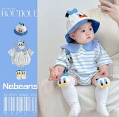 ドナルドダック ベビー服 セットアップ 帽子 靴下のサムネイル