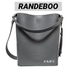 RANDEBOO ランデブー バケットバッグ グレー ショルダー トート A4 