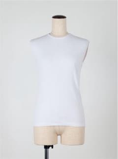 Forme 東原亜希 2025SS リブカットソーノースリーブ ホワイト