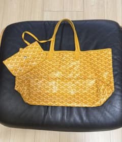 美品 GOYARD ゴヤール 総柄 サンルイ PM トートバッグ イエロー - メルカリ