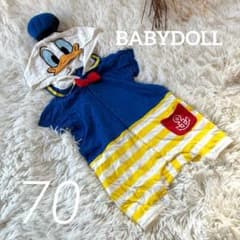 Baby Doll Short-Sleeved Romper - Duck Donald Duck - Disney - 70 Characters - Summer