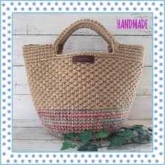 ＊ハンドメイド＊麻紐バッグ＊麻ひもバッグ＊カラフルのサムネイル