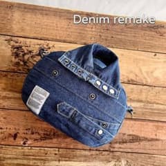 ボストンバッグ ポーチ ミニ バッグ ハンドメイド デニムリメイク