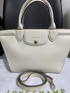 ロンシャン Longchamp エリタージュ バッグ 白 昼顔 吉瀬美智子 - メルカリ