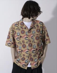 FREAK'S STORE フリークスストア 総柄 ワッペン風ワークシャツのサムネイル