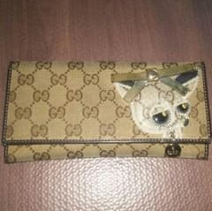 ♡難あり格安出品♡早い者勝ち♡GUCCIグッチグッチョリチワワ長財布♡のサムネイル