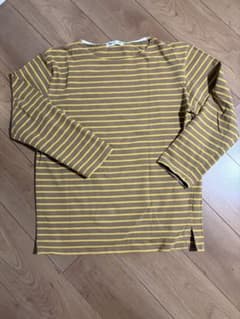 SEVENDAYS=SUNDAY ボーダーカットソー ブラウン×イエロー Lのサムネイル