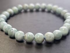 ラリマー 7mm 天然石 ブレスレット ハンドメイド 内径16cmのサムネイル