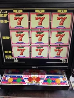 エイトライン機 式 スロットマシーン ジャンク品 要修理 喫茶店ゲーム機 卓上ゲーム機 エイトライン