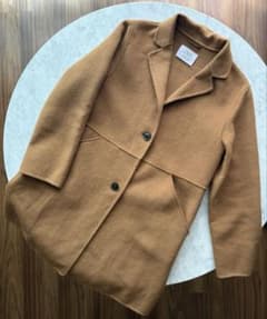 ZARA ウール混コート キャメル 小さいサイズXSXXS - メルカリ
