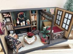 エコクラフト　紙バンド　ミニチュアルーム　クリスマスverのサムネイル
