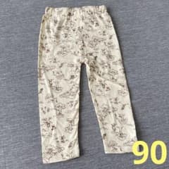 新品未使用　ディズニー　くまのプーさん　レギンス　パンツ　長ズボン　90センチのサムネイル