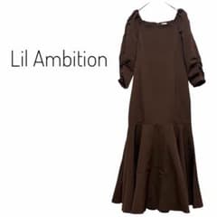 Brand new with tag Mermaid dress Brown gathered puff sleeves Long Brown