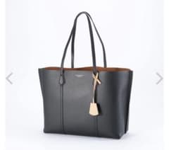 TORY BURCH トリーバーチ トートバッグ ブラック レザー A4収納可のサムネイル