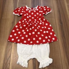 ミニーちゃん風ワンピ　90ほどのサムネイル