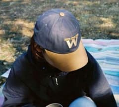 ペンギンさん専用【What's up? 】LOGO CAP BROWN×NAVY