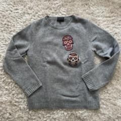 DIKTAT スカル刺繍 カシミヤセーター - メルカリ
