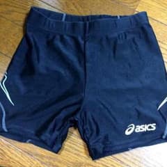 asics 陸上用ショートタイツ 黒のサムネイル