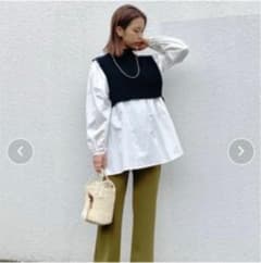 Kastane ブラウス×ニットベストSETのサムネイル
