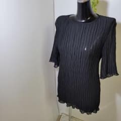 Aunt Marie's｜アントマリーズ  シフォン楊柳ハーフスリーブブラウスのサムネイル