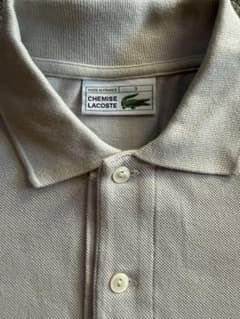 【2014年復刻フランス製】CHEMISE LACOSTEグレージュ サイズ3①