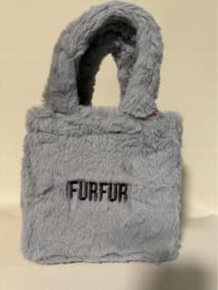 FURFUR 퍼 토트 백 블루 그레이