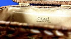 capaf made in Italy カゴバッグ ゴールドキャメルのサムネイル