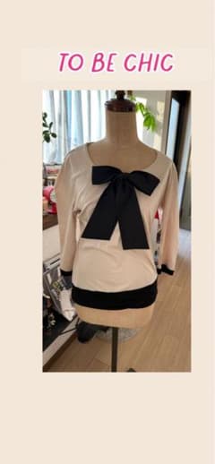 TO BE CHIC リボン付き七分袖トップスのサムネイル