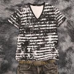 【希少】稲葉浩志着用 RRL ネイティブボーダーTシャツ B'z 稲葉浩志着用モデル NO ID. ボーダー s/s tee vネック - メルカリ