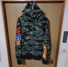 迷彩 パーカー カモ エイプ シャークのサムネイル