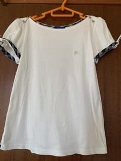 バーバリーブルーレーベル　ボートネックTシャツ　38のサムネイル