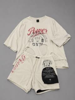 LYFT POWERHOUSE GYM ダメージTシャツセットアップのサムネイル
