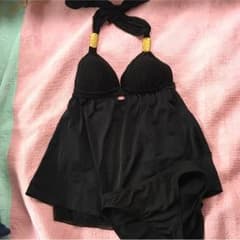 水着 ホルターネック タンキニ 黒のサムネイル