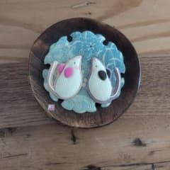 木製プレート 飾り皿 ネズミモチーフのサムネイル