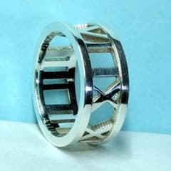 ティファニーオープンアトラスリング 17号 新品仕上げ ほぼ無傷未使用