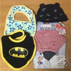 新品スタイ 3枚セット+おまけ帽子つきのサムネイル