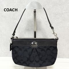 コーチ COACH シグネチャー アクセサリーポーチ ブラック 保存袋44002 