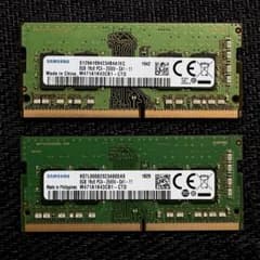 SAMSUNG ノートPC用メモリ 8GB×2枚 計16GB PC4-2666V - メルカリ