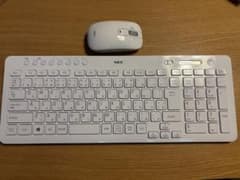 NEC ワイヤレスキーボード マウスセット ホワイト - メルカリ