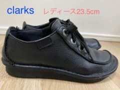 クラークス clarks 黒 23.5cm 革靴 甲高 幅広 定番商品のサムネイル
