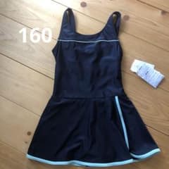 紺色　スカート付き水着 女の子用のサムネイル